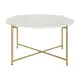 Centre Table DKD Home Decor 81 x 81 x 44 cm Marble Iron