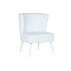Sillón DKD Home Decor 73 x 67 x 85 cm Azul Madera Blanco