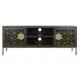 Mueble de TV DKD Home Decor 140 x 40 x 55 cm Negro Metal Acacia