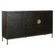 Aparador DKD Home Decor Negro Dorado Marrón oscuro 160 x 40 x 90 cm
