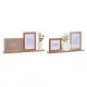 Marco de Fotos DKD Home Decor 30 x 5 x 19 cm Flor Cara Cerámica Resina Multicolor Madera MDF Urbano (2 Unidades)