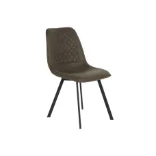Silla DKD Home Decor 63 x 49 x 85 cm Gris Metal