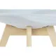 Silla DKD Home Decor 48 x 56 x 83 cm Espuma Beige Azul Haya