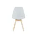 Silla DKD Home Decor 48 x 56 x 83 cm Espuma Beige Azul Haya