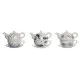 Tea Set DKD Home Decor Blue White 750 ml Dolomite (3 Units)