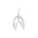 Candelabro DKD Home Decor Scandi 21,5 x 21,5 x 23 cm Blanco Resina