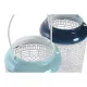 Candleholder DKD Home Decor Sky blue Navy Blue Metal 15 x 15 x 24,5 cm (2 Units)