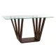Console DKD Home Decor Brown Transparent Crystal Walnut 145 x 45 x 75 cm