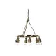 Ceiling Light DKD Home Decor 66 x 66 x 60 cm Crystal Golden Metal 40 W