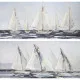 Painting DKD Home Decor Yachts Mediterranean 150 x 3,5 x 70 cm 150 x 2 x 70 cm (2 Units)