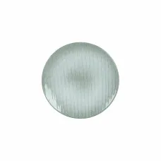 Plato Llano DKD Home Decor Verde Gres (20 x 20 x 2,5 cm)