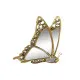 Wall Decoration DKD Home Decor Mirror Golden Resin Butterfly (22 x 4,5 x 34 cm)