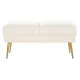 Bench DKD Home Decor 106 x 45 x 50 cm Golden Metal White