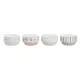 Bowl DKD Home Decor 4 Units Stoneware 460 ml (12 x 12 x 6,5 cm)