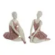 Figura Decorativa DKD Home Decor Romántico Bailarina Ballet 16 x 11 x 17 cm (2 Unidades)