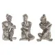 Decorative Figure DKD Home Decor 17 x 15 x 26 cm Lady Silver (3 Units)