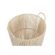 Juego de Cestas DKD Home Decor Beige Metal 42 x 42 x 51 cm 3 Piezas