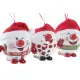 Christmas Bauble DKD Home Decor Red White PVC Snow Doll (3 Units)