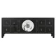 Mueble de TV DKD Home Decor Negro Oriental Blanco Dorado Blanco/Negro Metal Abeto Madera MDF 130 x 26 x 51 cm