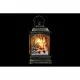 Lighting decoration DKD Home Decor Christmas Black Golden (7 x 4 x 13,5 cm) (3 Units)