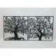 Wall Decoration DKD Home Decor Tree Metal (98 x 1 x 98 cm) (2 Units)