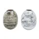 Vase DKD Home Decor Metal Brown White Marble Modern (13 x 13 x 16 cm) (2 Units)