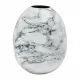 Vase DKD Home Decor Metal Brown White Marble Modern (13 x 13 x 16 cm) (2 Units)