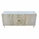 Aparador DKD Home Decor 160 x 45 x 75 cm Dorado Metal Blanco Madera de mango