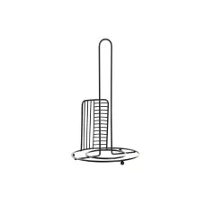 Portarrollo de Papel de Cocina DKD Home Decor Negro Metal (18,5 x 18,5 x 31,5 cm)