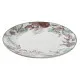 Flat plate DKD Home Decor Flowers Porcelain (27 x 27 x 2 cm)