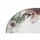 Flat plate DKD Home Decor Flowers Porcelain (27 x 27 x 2 cm)