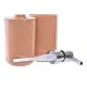 Set de Baño DKD Home Decor Natural Gris Naranja Coral Aluminio Bambú PS Moderno (9 x 7 x 16 cm) (2 Unidades) (7 x 7 x 16 cm)