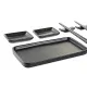 Set de Sushi DKD Home Decor Negro Bambú Gres (31,3 x 19,3 x 2,7 cm)