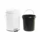 Rubbish Bin DKD Home Decor White Iron Basic (20 x 25 x 31 cm) (5 L)