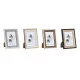 Photo frame DKD Home Decor Grey Beige Brown White Tropical MDF Wood (15 x 1,5 x 20 cm) (4 Units)