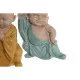 Decorative Figure DKD Home Decor Blue Pink Yellow Resin Monk (8 x 5,5 x 12,7 cm) (3 Units)