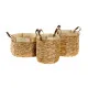 Juego de Cestas DKD Home Decor Bambú Tropical 40 x 40 x 24 cm