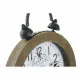Table clock DKD Home Decor Natural MDF White Iron (24 x 5 x 30 cm)