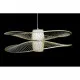 Ceiling Light DKD Home Decor White Natural Bamboo 50 W 100 x 100 x 32 cm