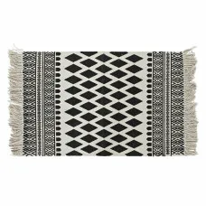 Alfombra DKD Home Decor Negro Blanco (80 x 50 x 1 cm)