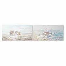 Painting DKD Home Decor 120 x 3 x 60 cm Barco Mediterranean (2 Units)