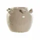 Jarrón DKD Home Decor Porcelana Gris Beige Pájaros Shabby Chic (15 x 15 x 13,5 cm) (2 Unidades)  