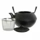 Teapot DKD Home Decor Black Silver Iron (18.5 x 16 x 17 cm) (2 pcs) (1200 ml)