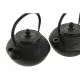 Teapot DKD Home Decor Black Silver Iron (18.5 x 16 x 17 cm) (2 pcs) (1200 ml)
