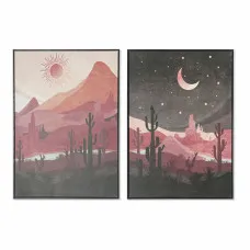 Cuadro DKD Home Decor Paisaje (2 Unidades) (50 x 3 x 70 cm)