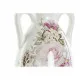 Vase DKD Home Decor Ceramic Pink White Shabby Chic (13 x 13 x 35 cm)