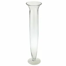 Vase DKD Home Decor Crystal Transparent (14 x 14 x 60 cm)