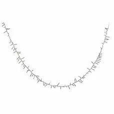 Wreath of LED Lights DKD Home Decor White PVC (1000 x 3 x 3 cm)