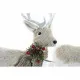 Christmas bauble DKD Home Decor Beige Polyester White polystyrene Reindeer (9 x 24 x 33 cm)