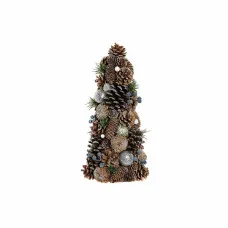 Árbol de Navidad DKD Home Decor Piñas Nevado PVC (19 x 19 x 38 cm)